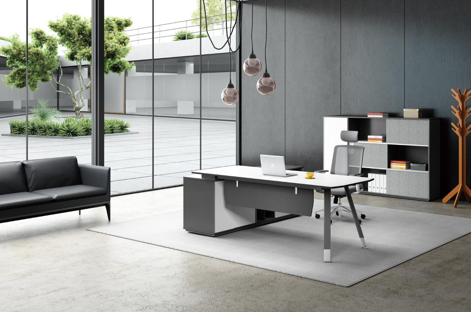 Modern office workspace
